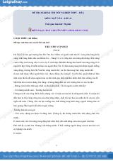 Đề tham khảo thi Văn THPT (Đề số 6) - có lời giải chi tiết